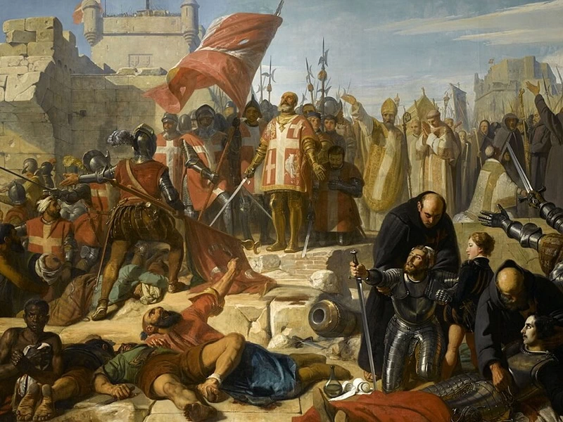 1798-Charles-Philippe Larivière - Levée du Siège de Malte - Salle des Croisades, Versailles